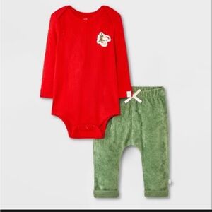 NEW Snoopy Red and Green Kids Matching Set